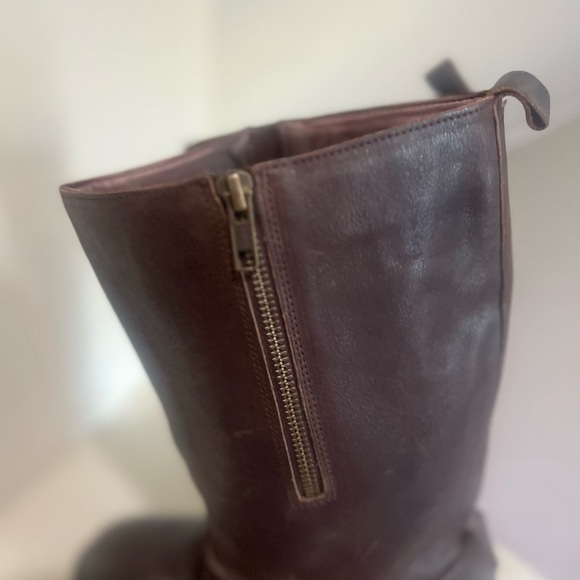 Vintage Foundry Co. Women's 10 Philippa mid-calf leather boots chocolate brown - Picture 7 of 16